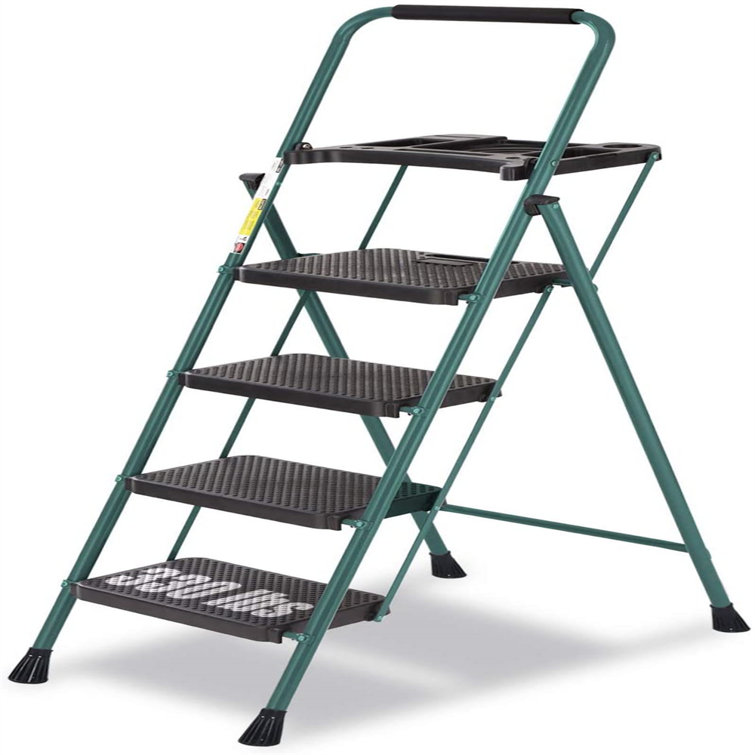WFX Utility™ Morenvale 4 Step Folding Ladder With Wide ...